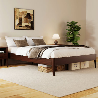 Minimalist Style Platform Bed Frame, No Box Spring Needed