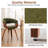 Modern Upholstered Dining Chairs, Green Fabric With Wooden Legs, Soft Padded Seat And Back, Scandinavian Kitchen And Dining Room Side Chairs​​-864837332-864837339
