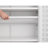 Grid Double Door Shoe Cabinet, Three Adjustable Compartments For Flexible Storage, Suspended Hollow Shoe Changing Compartment, Bottom 15Cm Moisture-Proof High Foot Design