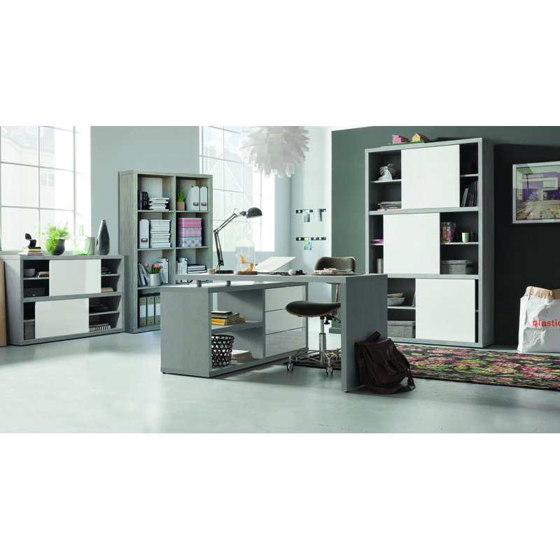 Pratico L-Shaped Executive Desk