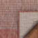 Marshanna Solid Striped Indoor Outdoor Coral Flatweave Rug
