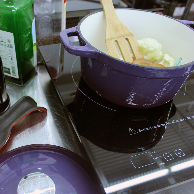 Cocotte en fonte ovale 8 pte BergHOFF Neo, Mauve
