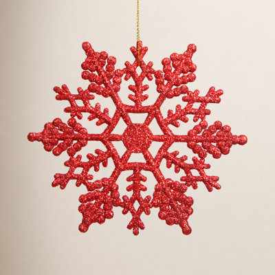 Ornement flocon de neige scintillant