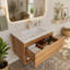 Meuble-lavabo mural, grand tiroir de 76 cm, en kit, sans lavabo