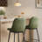 Borna 17.7''W x 15.7''D Mid-Century Faux Leather Bar Stools/ Counter Stools with Steel Frame & Footrest-526089320-526139417