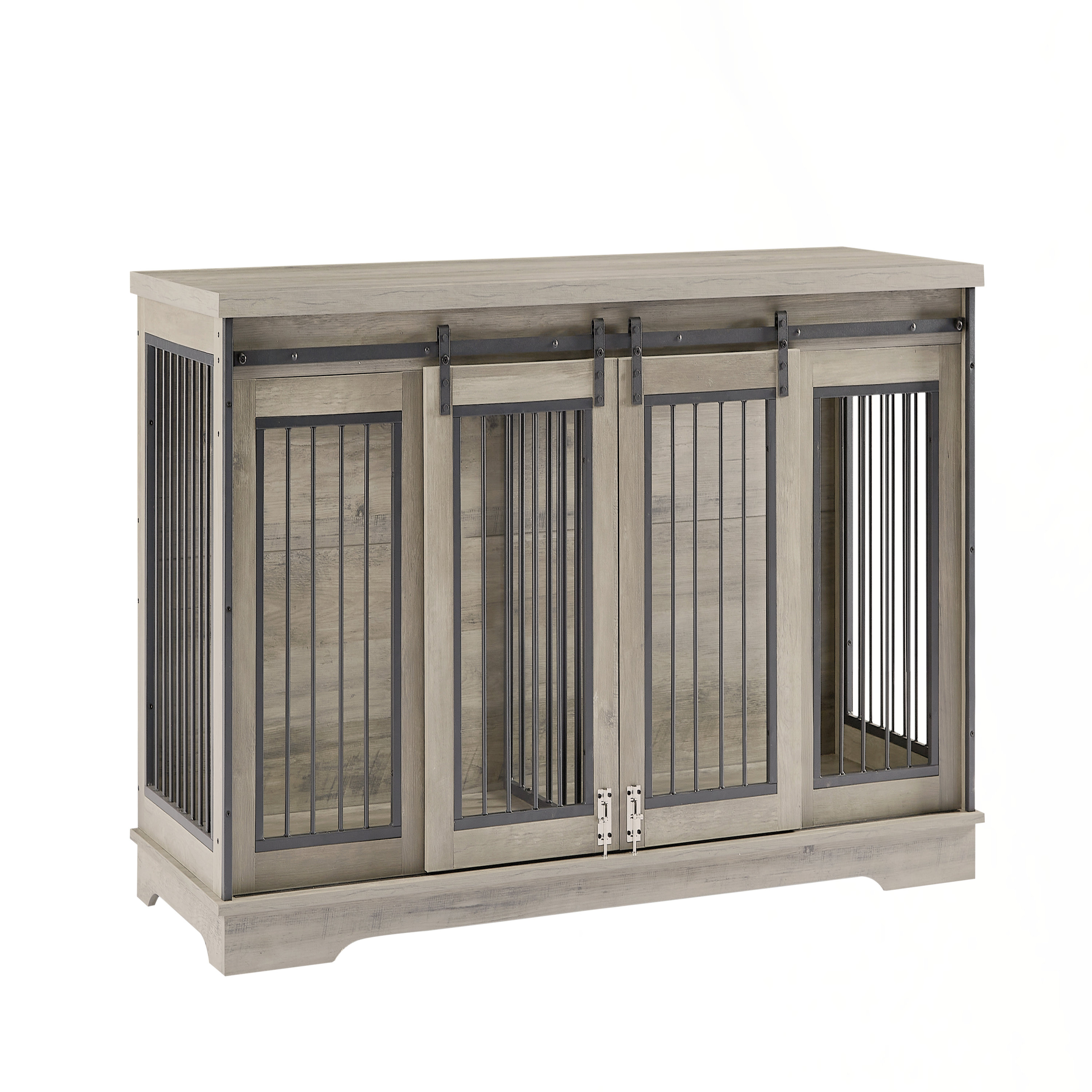 Tucker Murphy Pet™ Spacious And Versatile Dog Crate With TV Cabinet And ... - Spacious Compartmentalized Dog Crates For Service Dogs