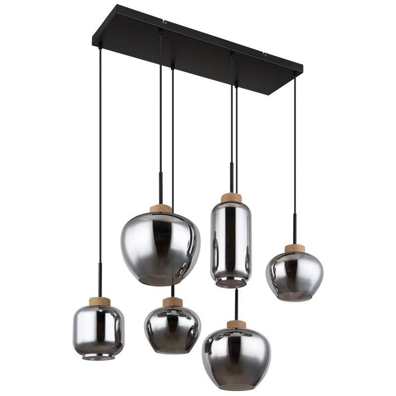 Nallani 6 - Light Matte Black Pendant