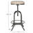 Vereen Adjustable Height Counter Stool with Iron Frame-1832431613