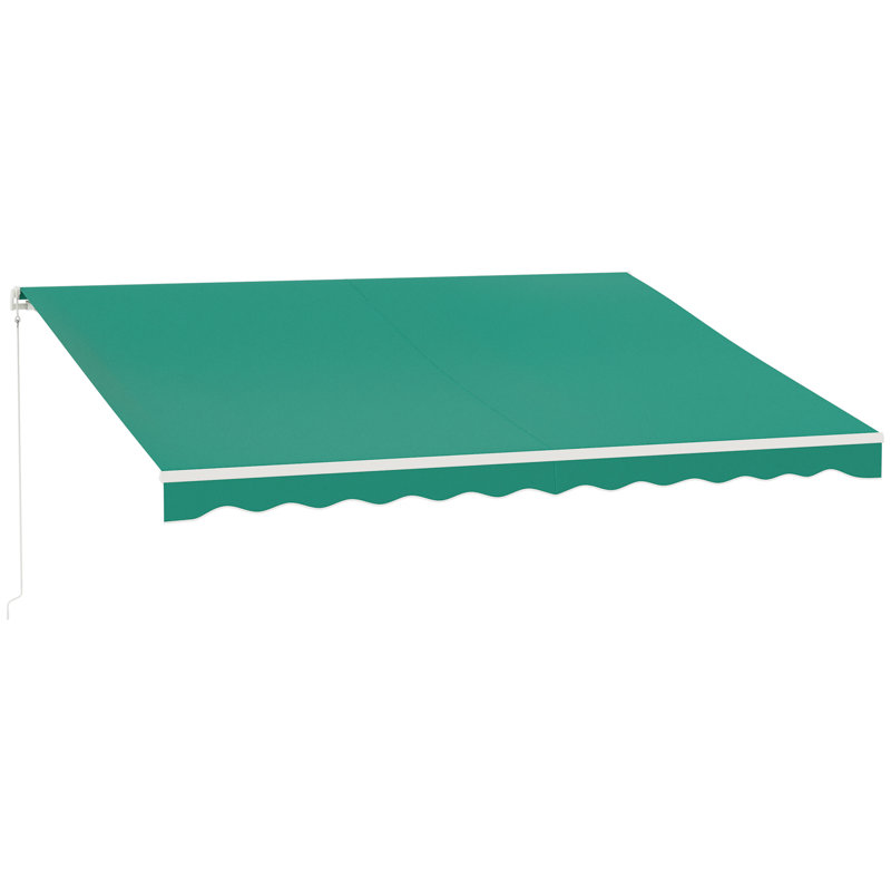 Auvent de patio rétractable, L 118,1 po x P 153,5 po
