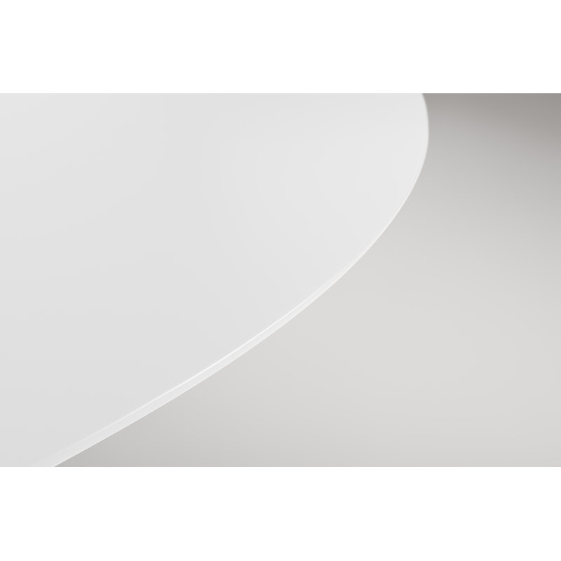 Circula Round Dining Table, White, Standard (30" Height), 36" W x 36" L