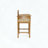 2-Pack Acacia Wood Barstools with Open Slat Panel Design, Water-Resistant Cushions, 400 lbs Capacity