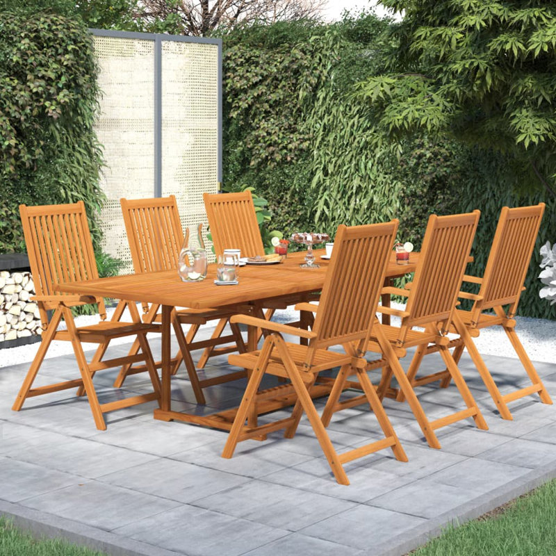 Jamayne Rectangle 4 - Person Dining Set, Grey, 75cm H x 150cm W x 100cm D