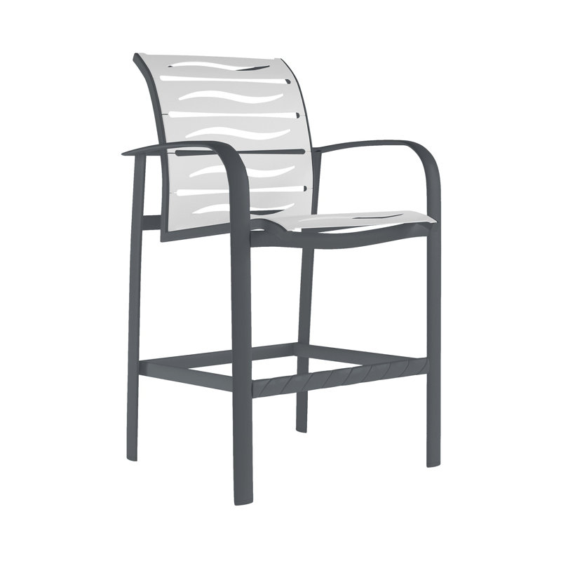Tabouret de bar 28 po Laguna, Neige, Graphite
