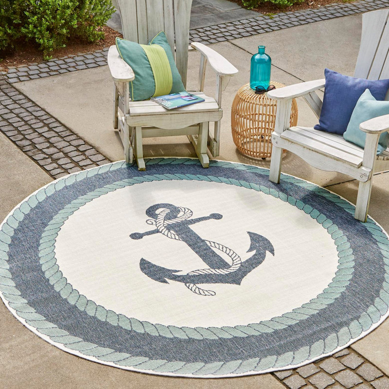 Bethlehem Indoor / Outdoor Rug, Round 4'