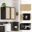 Armoire murale 24 po avec portes en rotin-104338927