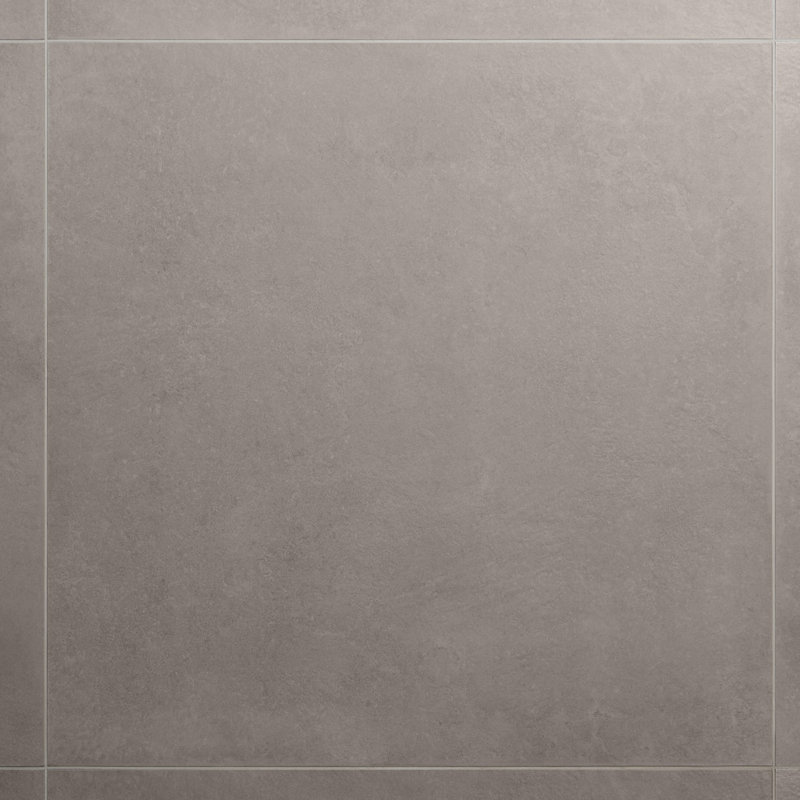 Stoneside 36x36 Matte Porcelain Tile, Linen Warm Gray