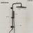 Wall Mount Rainfall Shower System, Dual‑Function Shower Head with Slide Bar, Handheld Shower-128567558