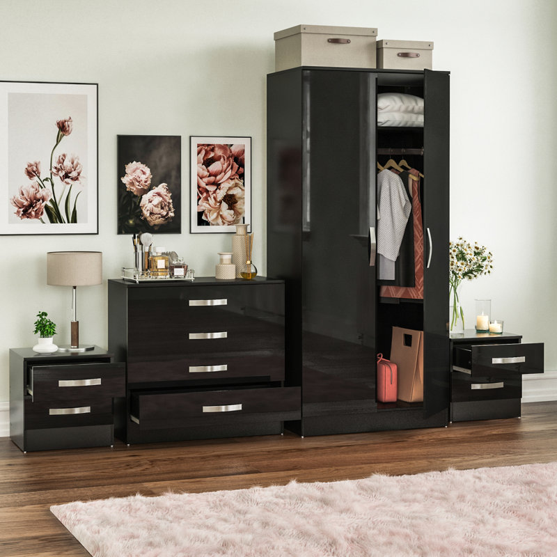 Arkadij Piece Bedroom Set, Black