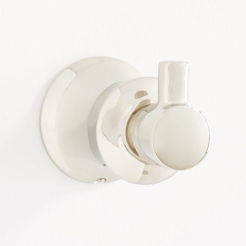 Pendleton Robe Hook, Polished Nickel