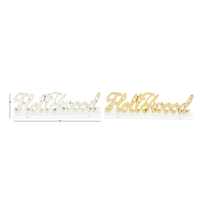 Blocs d’aluminium/acrylique de lettres hollywood