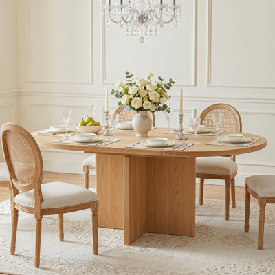 Lulette 42"-58" Extendable Solid Wood Dining Table