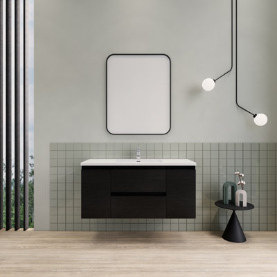 Alcester 47.3'' Single Bathroom Vanity with Resin Top