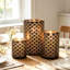Bronze Hurricane Pillar Candleholder