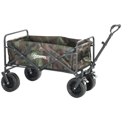 Steel Frame 88*56*100 cm Steel 1 Piece Folding Wagon Multicolor Foldable for Easy Storage