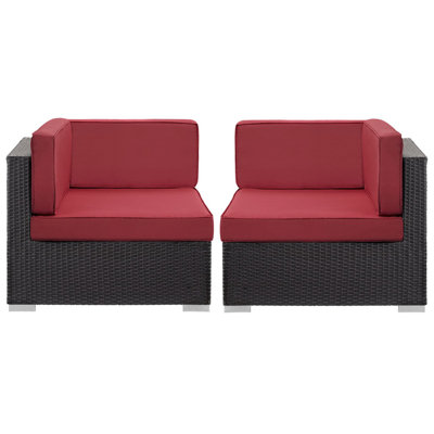 Ensemble de 2 chaises modulaires d'extérieur Ameil