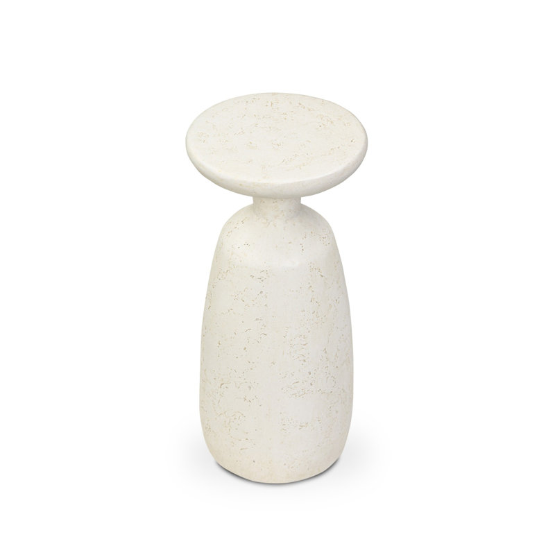 Ramara Outdoor Round Side Table, 20" H x 9" W x 9" D
