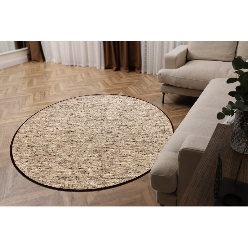 Round Olmos Wool Area Rug, Round 160cm
