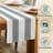 Gray Striped Table Runner 108" x 14"-27798571-27778789