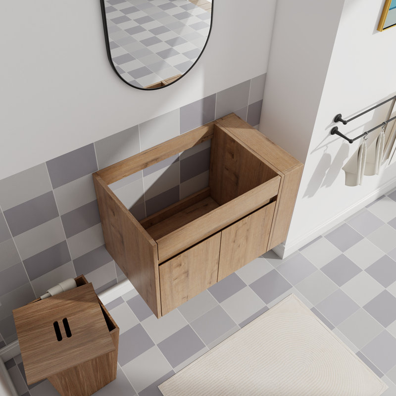 Meuble-lavabo de 30 pouces avec tablette ouverte (meuble-lavabo seulement, lavabo non inclus) | Idée de cadeau