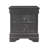 Shaker Crocodile Metallic Grey Nightstand