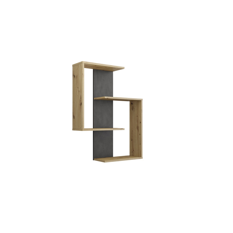 Bridlington 4 Piece Bracket Shelf, Artisan Oak/Matera