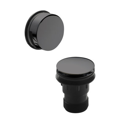 Inset Bath Push Button Waste - Chrome