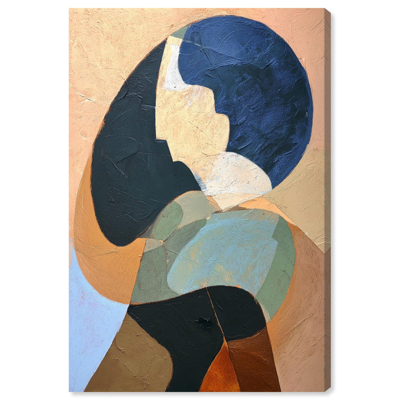 "Curved Planes III", reproduction d'art sur toile par Art Remedy, tendue avec châssis, 16 x 24, H 24 po x l 16 po
