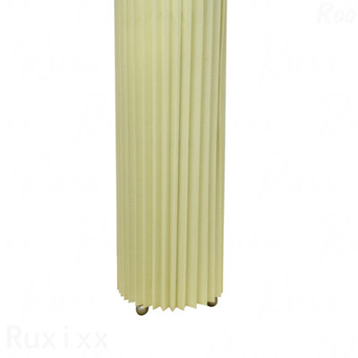 Table Lamp - 16.5" Tall, Metal Frame, Folded Design, Ivory Shade