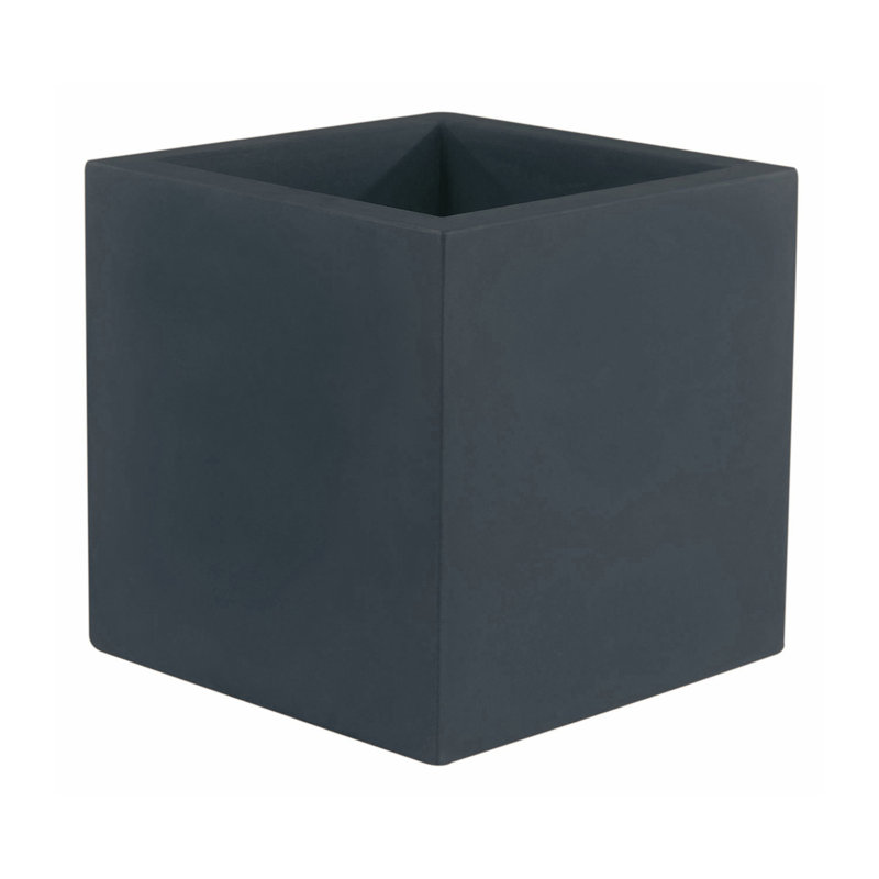 Pot de fleurs en résine Nano, H 5,5 po x l 5,5 po x P 5,5 po, Anthracite