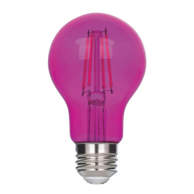 4.5 Watt (40 Watt Equivalent) Pink A19 Omni Filament LED Light Bulb Medium (E26) Base, 6-Pack