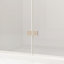 Porte de douche pliante, verre trempé de 1/4 po (6 mm), cadre en aluminium chromé, film antidéflagrant