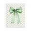 «Green Bow on Rose Quilt», plaque murale par Petal Prints Design
