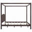 Lit à baldaquin avec tête de lit et pieds de support-777710264