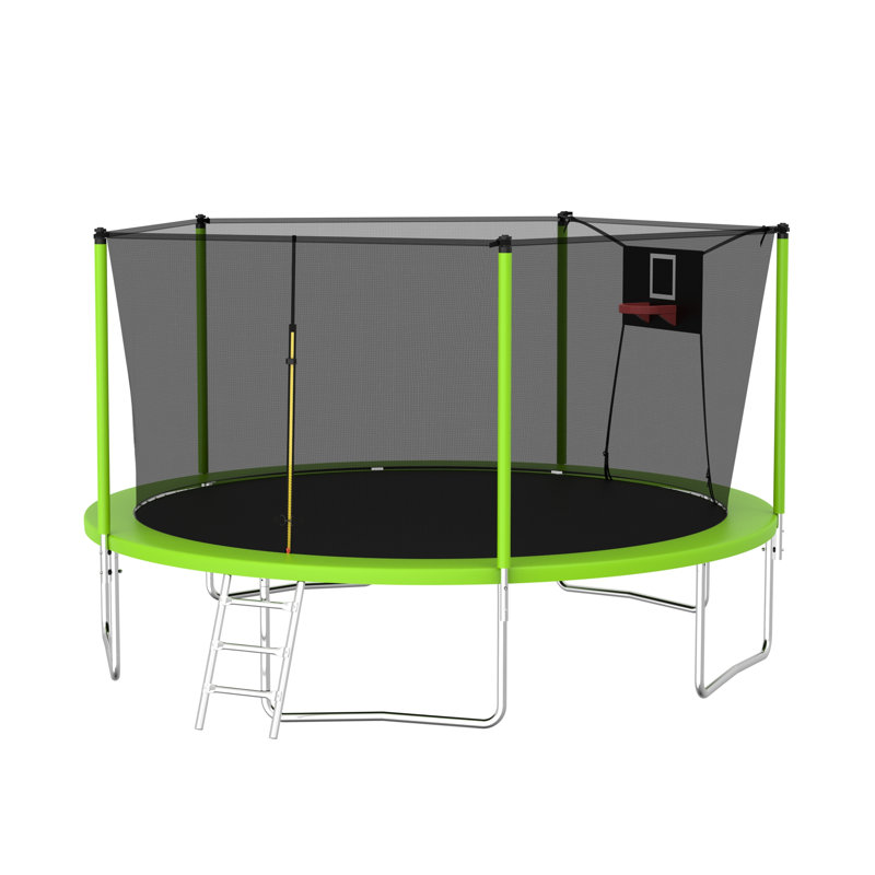 Trampoline pour enfants_107,87X168,11X168,11, Vert
