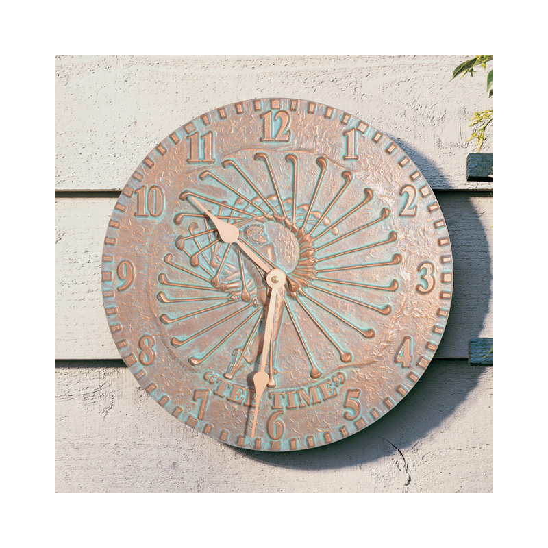 Horloge murale golfeur 12 po, Cuivre Verdi