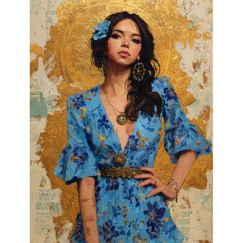 Art mural chic sur toile tendue, H 40 po x l 30 po