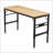 Adjustable Height Workbench, 60" Rubber Wood Top Heavy duty Workstation with Power Outlets, 2000 LBS Load Capacity Hardwood Worktable for Workshop, Garage, Office, Home