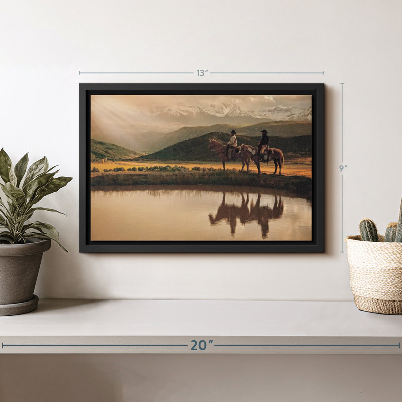 Impression sur toile Rays On The Peak, H 13 po x l 9 po