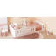 Lit plateforme en bois avec garde-corps-68334114