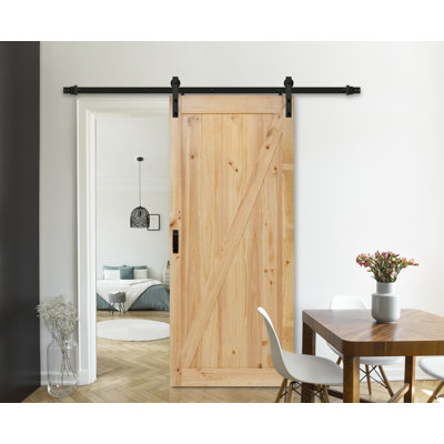 Renin 36 in. W x 84 in. H Barn Door with Barn Door Hardware